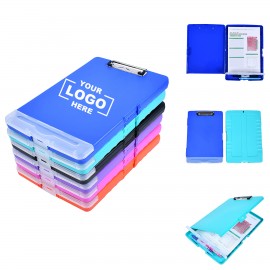 Clipboard with Storage Compartment and Pen Holder with Logo  Clipboard with Storage Compartment and Pen Holder with Logo