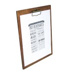 Custom 12.5" Wood Menu Board w/Clip