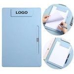 Personalized Stylish Clip - on Writing Pad With Pen Slot