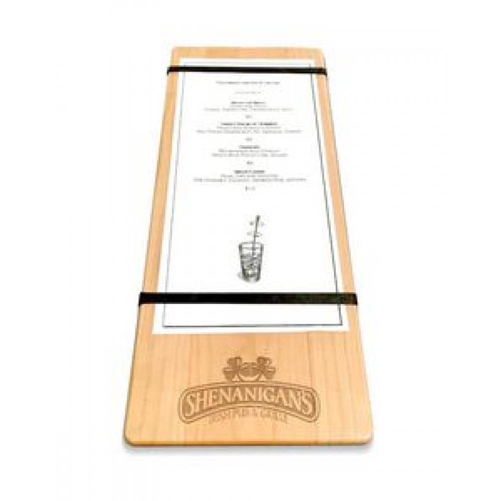 Promotional 5" x 12" Solid Alder Menu Board with 2 Bands - 1/2" thick Promotional 5" x 12" Solid Alder Menu Board with 2 Bands - 1/2" thick