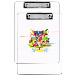 Personalized Acrylic Clear Clipboard Folder Pad  Personalized Acrylic Clear Clipboard Folder Pad