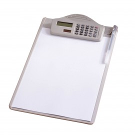 Custom Plastic Clipboard with Calculator - A4 Size  Custom Plastic Clipboard with Calculator - A4 Size