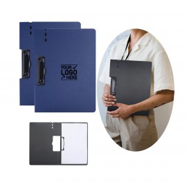 Handheld A4 Profile Plastic Clipboard Document Organiser File Folder for Nursing School Office with Logo