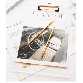 A5 Acrylic Clear Clip Boards with Logo