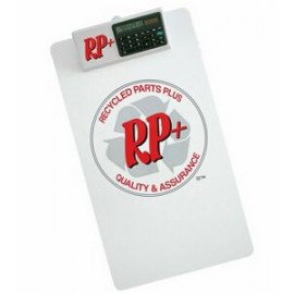 Legal Size Clipboard w/ Dual Power Calculator Clip with Logo