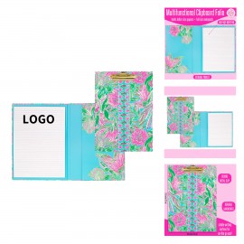9.5 inches Wide x 12.5 inches High 60 Page Lined Notepad and Interior Storage Pocket Clipboard with Logo