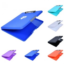 Plastic Storage Clipboard Foldable with Profile Clip with Logo  Plastic Storage Clipboard Foldable with Profile Clip with Logo