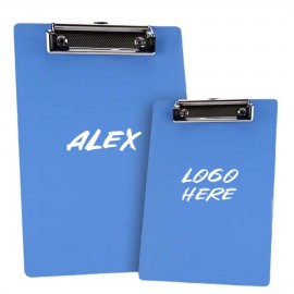 Custom Plastic Clipboards with Metal Clip MOQ100