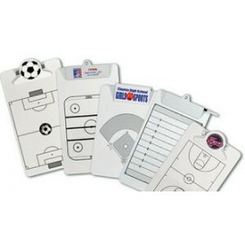 Legal Size Clipboard w/ Stock Sports Field Imprint - Plastic or Metal Clip with Logo