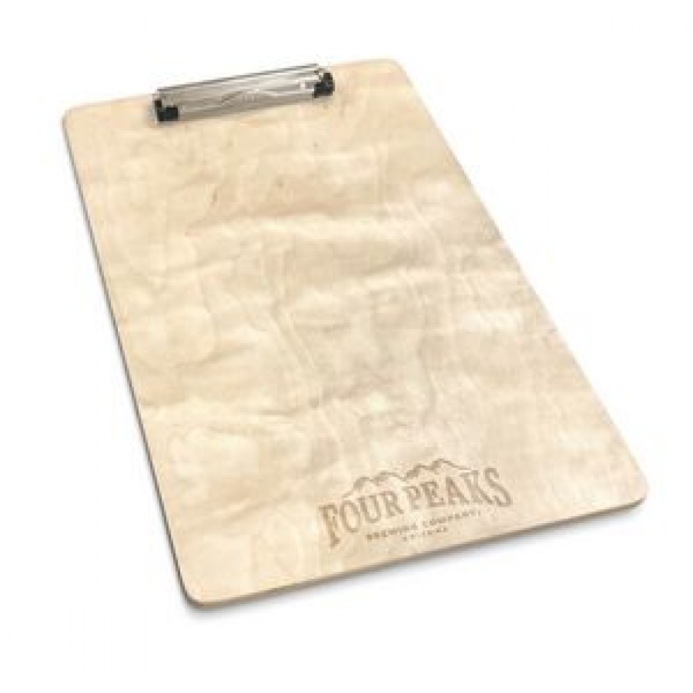 Branded Baltic Birch Menu Board with 1 clip (1/4" thick) Branded Baltic Birch Menu Board with 1 clip (1/4" thick)