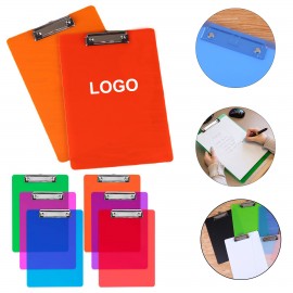 Personalized Acrylic Clear Clipboards with Low Profile Clip