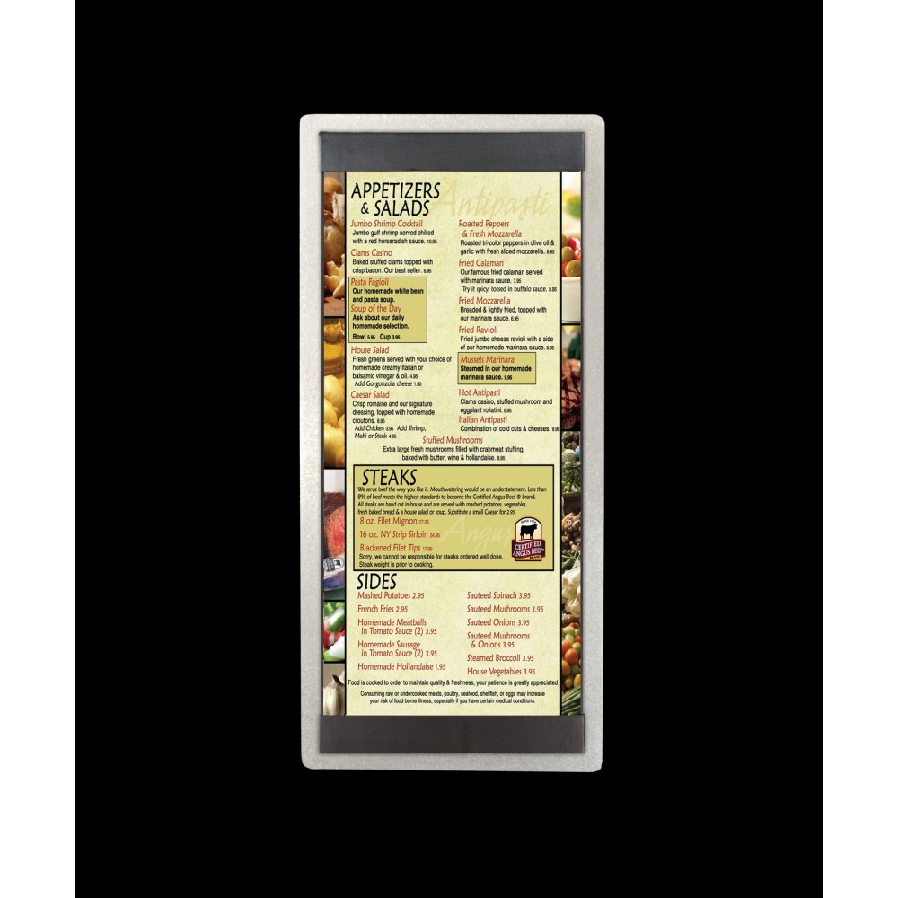 Custom Aluminique Single Alumni-Board w/ Top & Bottom Strip (HOLDS ONE 4 1/4"x11" Insert) Custom Aluminique Single Alumni-Board w/ Top & Bottom Strip (HOLDS ONE 4 1/4"x11" Insert)