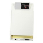 Custom Imprinted Letter Size Clipboard w/ Storage Box & Solar Battery Calculator Clip