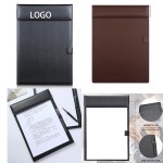 A4 Ultra Smooth PU Leather Clipboard with Logo