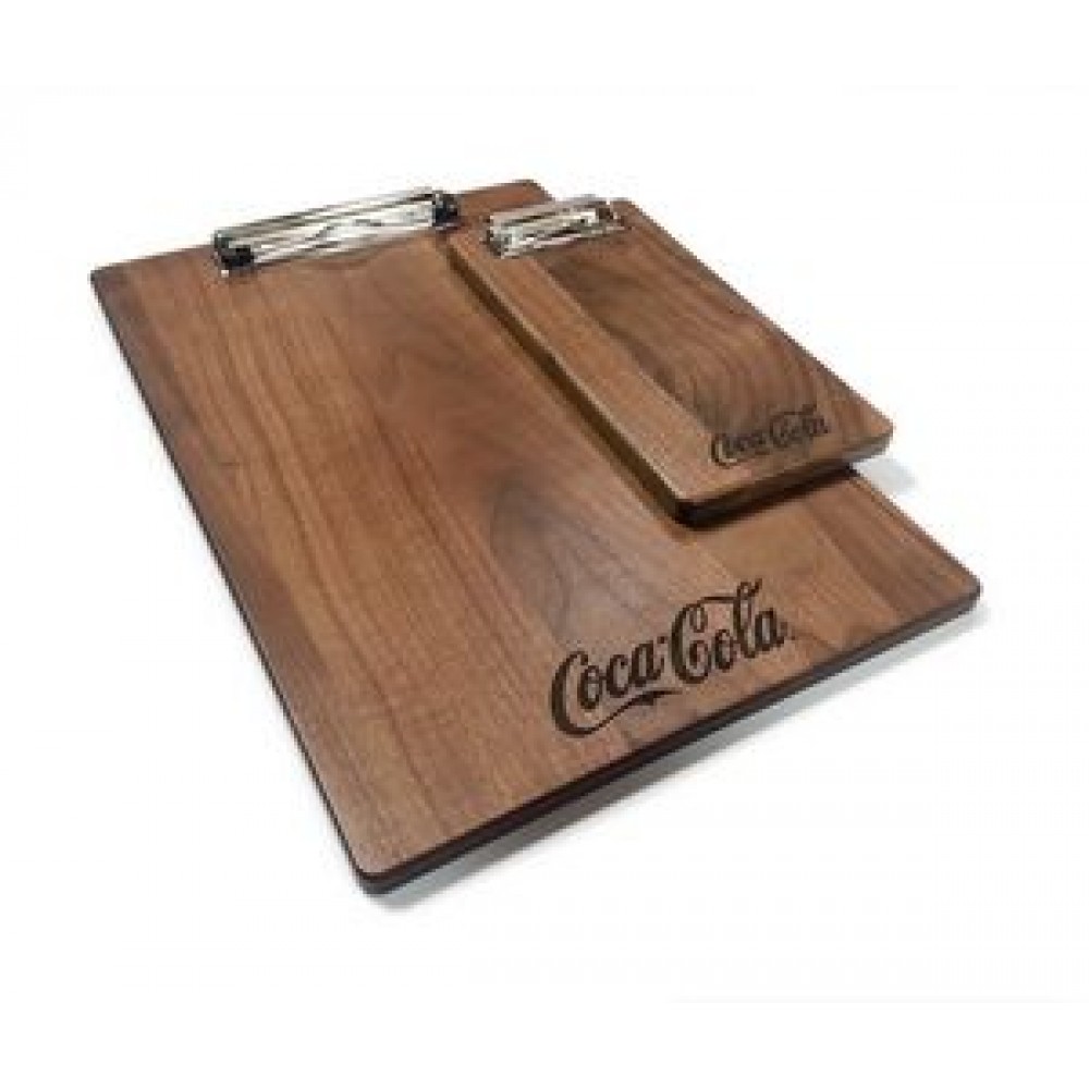 Personalized 9" x 13" Walnut Menu Board with Clip - 14/" Thick Personalized 9" x 13" Walnut Menu Board with Clip - 14/" Thick