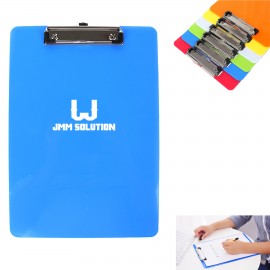 Promotional Plastic Clipboards with Low Profile Clip