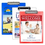 Promotional "McQuary FC" Letter Size Clipboard w/PhotoImage Full Color Imprint & Metal Spring Clip
