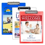 "McQuary FC" Letter Size Clipboard w/PhotoImage Full Color Imprint & Metal Spring Clip with Logo