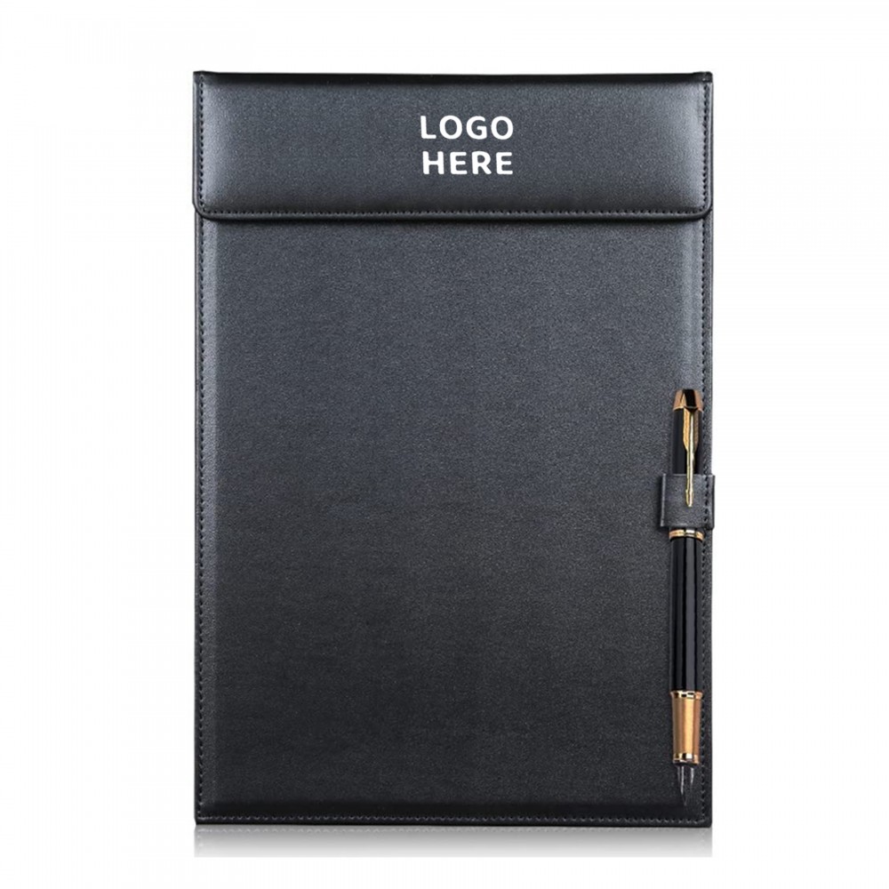 Logo Branded A5 Size Leather Clipboard