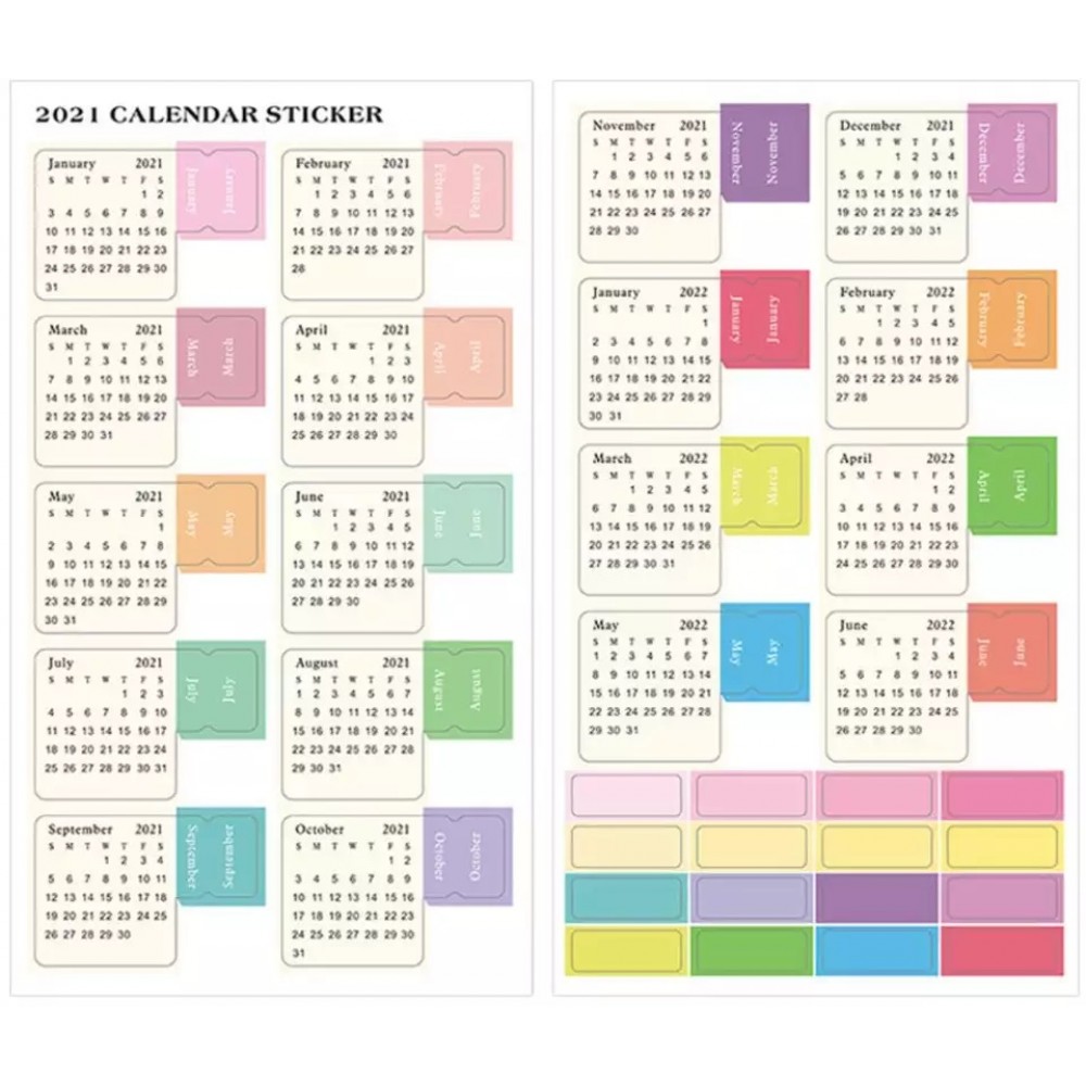 Personalized 2024 Sticker Calendar