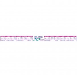 Custom Color Academic Stick-A-Strip Year-In-View Keyboard Calendar with Logo