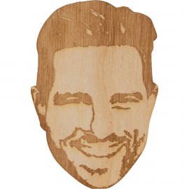 Custom Wood Stickers - 4" W x 4" H