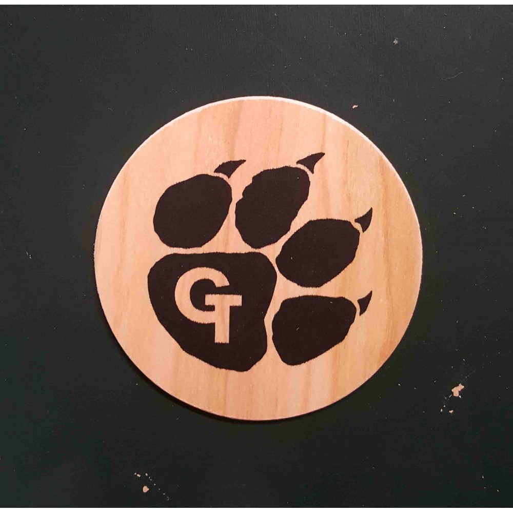3.5" - Printed Wood Stickers - USA-Made Branded
