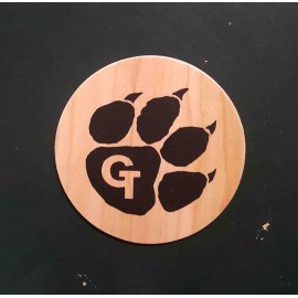 3.5" - Printed Wood Stickers - USA-Made Branded
