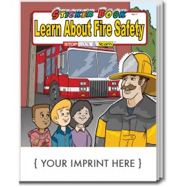 Personalized Learn About Fire Safety Sticker Book
