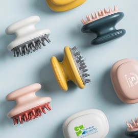 Customized Silicone Shampoo Brush Scalp Massage Brush Hair Washing Comb Body Shower Brush Bathroom Use Massage