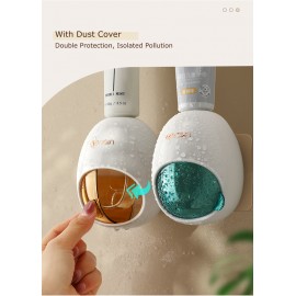 Personalized Hands Free Automatic Tooth Paste Dispenser Dust-Proof Toothpaste Squeezer Accept Custom Logo