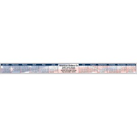 Stick-A-Strip U.S. Flag Keyboard Calendar with Logo