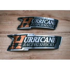 Logo Branded Custom Size, Shape and Print Brushed Aluminum Stickers