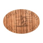 Wood Decals | 2" Round | Small Shape Branded