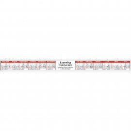 Stick-A-Strip Red & Black Academic (July-June) Keyboard Calendar with Logo