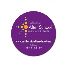 4" Round Flexible Magnets with Logo