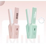 Mini Hair Straightener Curling Stick USB Plug Electric Straight Portable Bangs Hair Curling Stick with Logo