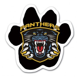 Full Color Paw Shaped Car Magnet with Logo