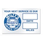 Static Cling Service Decal Custom Imprinted