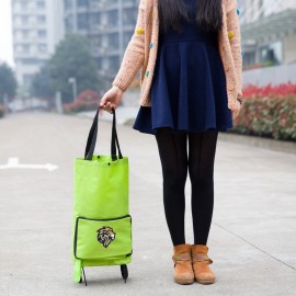 Waterproof folding two wheels lightness shopping trolley bag with Logo  Waterproof folding two wheels lightness shopping trolley bag with Logo