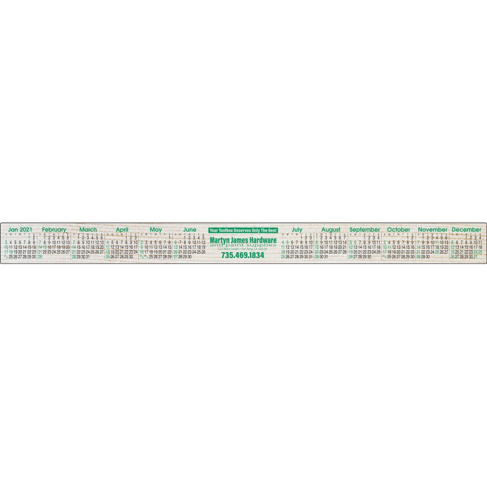 Stick-A-Strip Custom Full-Color Imprint Keyboard Calendar with Logo