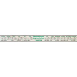 Logo Branded Stick-A-Strip Custom Full-Color Imprint Keyboard Calendar