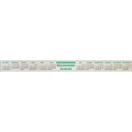 Stick-A-Strip Custom Full-Color Imprint Keyboard Calendar with Logo