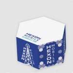 Hexagon Post-it Cube Note with Logo