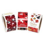 Christmas Gift Box Packaging Sealing Sticker with Logo