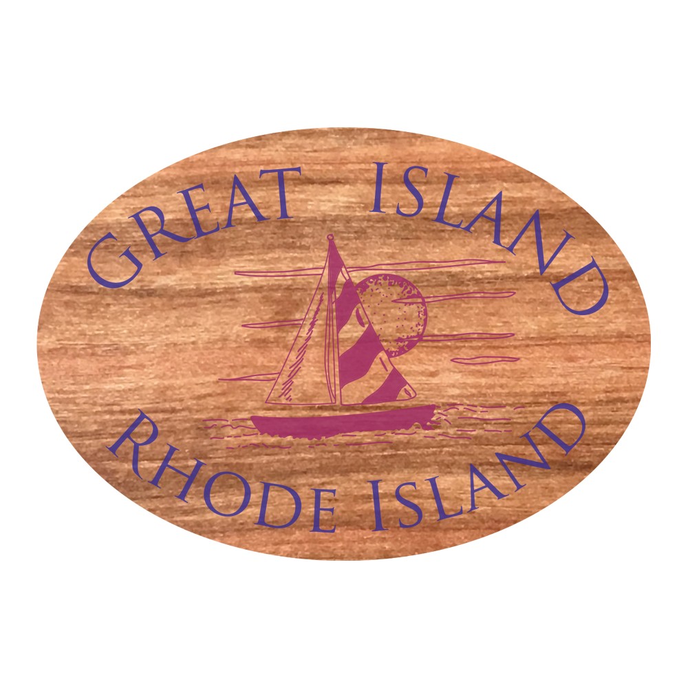 Branded Wood Decals | 3"x2.75 Oval | X-Large Shape Branded Wood Decals | 3"x2.75 Oval | X-Large Shape