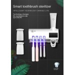 Logo Branded Electric Ultraviolet Uvc Uv Light Portable Toothbrush Uvsterilizer Sanitizer Disinfector