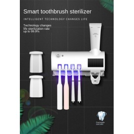 Logo Branded Electric Ultraviolet Uvc Uv Light Portable Toothbrush Uvsterilizer Sanitizer Disinfector