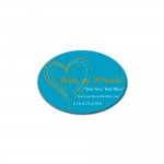 Oval Flexible Magnets (2 5/16" x 3 1/4") with Logo
