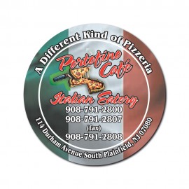 Customized 4.5" Round Car Magnet